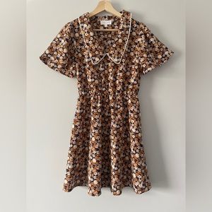 Love & Piece Midi Floral Dress ~ L ~ LIKE NEW